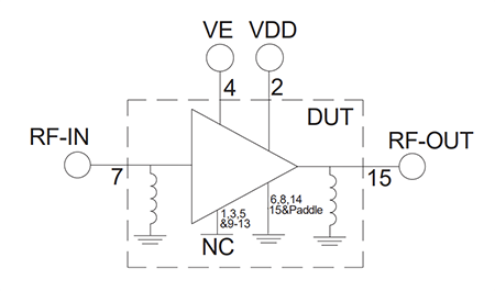 Schematic - Mini-Circuits PMA-183PLN+ Low Noise Wideband RF Amplifier
